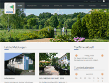 Tablet Screenshot of golfclub-markkleeberg.de